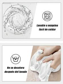 Camisa informal de manga larga para mujer con cuello alto en color liso y un bolsillo frontal, perfecta para el trabajo o el día a día - Blanco - Ver 7