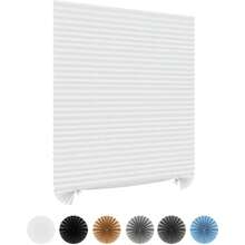 Window Blinds Cordless No Drill Cut To Size Clip On Stick On Self Adhesive Temporary Blinds Pleated Paper Blinds For Windows Doors Shades For Home Nursery Bedroom Kitchen Bathroom - Multicolor - View 1
