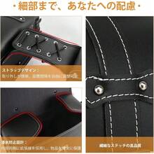サイドバッグ バイク用 サドルバッグ 汎用 高密度レザー製 防水 99％車種対応 ペアセット 左右セット南京錠付き ドリンクホルダー付属 小物入れ ツーリング 大容量 取り付け簡単 金具防錆 荷物収納 通勤/通学/ショートツーリング ブラック - ブラック - チェックする 3