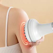 An Easy-To-Use, Comfortable, And Lightweight Electric Meridian Brush Personal Massager/Massage Device - A Home Electric Meridian Brush/Gua Sha Tool To Relax Body Muscles. A Christmas Gift. - trắng - Xem 4