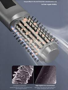 This Wireless Curling Brush Combines Curling, Straight Hair, And Straightening In One. It Heats Up Quickly And Is A 3-In-1 Portable Wireless Curling Iron. It Has A Built-In 2600mAh USB Rechargeable Battery And Uses Plasma Heat Technology, Which Can Be Used For Curling, Styling, Smoothing Frizz, And Creating Various Hairstyles. The Mini Curling Iron Is Convenient For Travel, Allowing You To Style Anytime, Anywhere. It Is An Ideal Choice For Young People, Career Women, And Busy Moms, And Also Makes A Great Gift For Valentine's Day And Christmas.