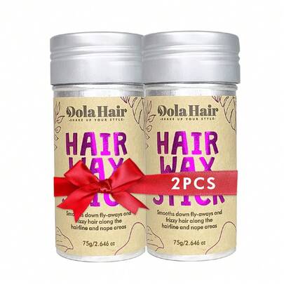 Dola Hair 75g Styling Wax Stick, Suitable For Controlling Frizzy And Unruly Edges Of Natural Hair Or Wigs, Non-Greasy, Also Applicable For Controlling Frizz And Shaping Curly Hair Edges.