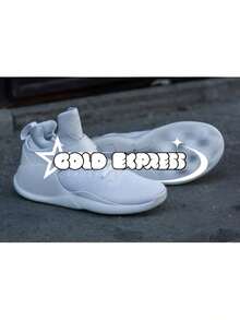 High-Top Basketball Shoes, Athletic Style, Training/Gym Shoes, Men's And Women's, Non-Slip, Stylish, Various Colors, Sizes 38 To 44. 24-Hour Shipping! - 白色 - 查看 3