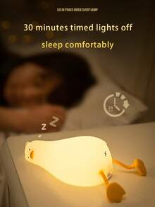 1 قطعة مصباح ديكوري، مبيعات الأفضل جديد، ضوء نوم بطة جميلة، قابل للشحن عبر USB، 3 مستويات سطوع، مناسب لديكور الغرفة، ديكور العطلات، عيد الميلاد، إضاءة رومانسية، متعدد الاستخدامات للغرفة المعيشية والنوم والحمام والسفر والزفاف والحفلات وعيد الميلاد، هدية للرجال والأمهات والآباء والأصدقاء المقربين والمعلمين وعام جديد، يأتي مع كابل الشحن