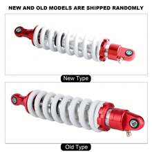 330mm Universal Rear Shock Damper Adjustable Damping for Pit Quad Dirt Bike ATV - Rojo - Ver 4