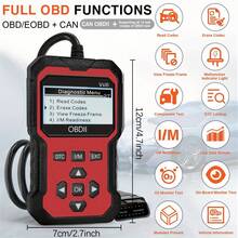 Escáner Obd Ii Universal Mejorado, Lector De Códigos De Fallos De Motor De Coche, Herramienta De Escaneo De Diagnóstico, Lectura Y Códigos De Error Claros Para 1996 O - 紅色 - 查看 2