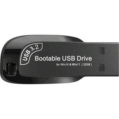 64GB - Unidad USB arrancable 3.2 para Windows 11 y 10, restablecimiento de contraseña, unidades WiFi y LAN, compatible con UEFI y Legacy, reinstalación, actualización, recuperación de Windows, herramienta de reparación WINPE, compatible con todas las computadoras