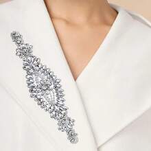 1Pc Iron-On Glass Rhinestone Applique Hotfix Shiny Crystal Decorative Patch Suitable For Clothing Dresses Shoes Bags Home Crafts Decorative Crystal Accessories, Christmas New Year Holiday Party Dress Art Decoration Applique - Multicolor - View 8