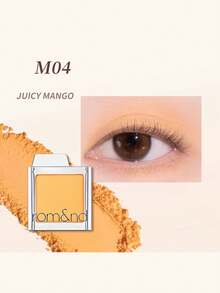 Rom&nd Romand Slide In Single M04 JUICY MANGO, Smooth And Easy To Apply Powder, Creates A Lightweight And Natural Makeup Look, Non-Powdery, Long-Lasting And Smudge-Proof. Fashionable And Portable Slide-Open Compact Packaging, Ideal For Travel. Korean Cosmetics | K-Beauty | 1.8g / 0.06 Oz - M04 JUICY MANGO - 查看 5