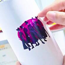 40pcs/Set K-Pop Cartoon Witch Hunter Group Stickers, Waterproof Stickers Suitable For Notebooks, Stationery, Phones, Cups, Etc. NWJNS SK Transparent Waterproof PVC Stickers - Multicolor - View 7