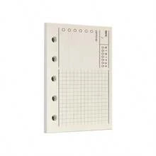 1 Pack A8 40 Sheets80 Pages Favorites Loose Leaf Punched Paper Refills Paper 5 Hole Binder Personal Organizer Diary Notebook Refillable Planner - 收藏 + A8/5 洞 - 查看 1