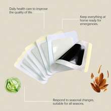 40/20/5片装艾蒿提取物贴片，日常身体护理，关节放松贴片，中式冷热弹性透气贴片，草本有效贴片，植物精华缓解背部、颈部、膝盖、腰部不适，放松身体，健身按摩用品，舒缓身心，祛湿，温和成分呵护多个身体穴位。 - 彩色 - 查看 10