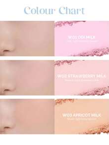 Rom&nd Romand BETTER THAN CHEEK W01 ODI MILK, Blends Into Skin With A Matte Finish, Velvety Cream Powder, Gradient Shading Effect, Warm-Toned To Brighten Complexion, Oil-Control Formula Suitable For Dry Skin, 5-Second Quick Radiance Boost, Brightens Eye Area, Gradient Embossed Packaging, Includes Color Intensity Guide, Korean Makeup - SỮA ODI W01 - Xem 4