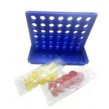 Family Strategy Board Game - 13.21 Cm Portable Foldable Chess Puzzle For Kids & Adults, Classic Four-In-A-Row Challenge With Red & Yellow Discs, Ages 3+ Home Entertainment, Perfect Christmas Thanksgiving Gift, Chess Gifts, Interactive Play, Vibrant Board, Sturdy Construction - Multicolor - View 14