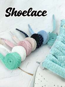 2 pares de cordones de zapatos coloridos de 1,5 cm de ancho, adecuados para zapatillas, zapatos con estrellas, con diseño ondulado naranja y a cuadros, cordones de zapatos personalizados