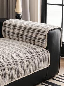 1件装自然灵感直边沙发套，宠物友好，防滑防刮，可机洗，耐用防褪色，全覆盖防滑耐磨，适用于单人/双人/三人/四人沙发，客厅和卧室适用 - 灰色 - 查看 7