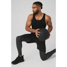 Alo Yoga Triumph Tank - White |  | Pilates Set - Black - View 5