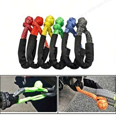 1 Gancho de Reboque para Carro, Gancho Macio Resistente à Abrasão e Removível, Corda de Reboque para Resgate Rodoviário, Cinta de Emergência 50-55cm