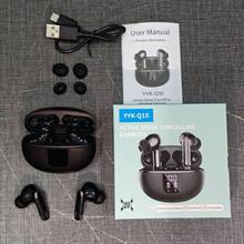AI Translation Earphones Wireless Earbuds ANC&ENC With 144 Languages Real-Time TranslationBT 5.4 Earphones In Ear Transparency Mode Ear Buds With Dual Noise Cancelling Mic, Deep Bass Stereo Sound,LED Display Wireless Headphones,Suitable For All Smartphones Connection-Perfect For Running And Exercise, Business, Music, And Phone - Black - View 11