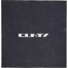 Rick Owens Black Concordians Cotton Bandana |  | Men Scarves - mặc định - Xem 1