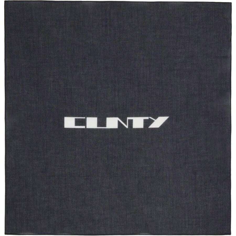 Rick Owens Black Concordians Cotton Bandana |  | Men Scarves - mặc định - Xem 1