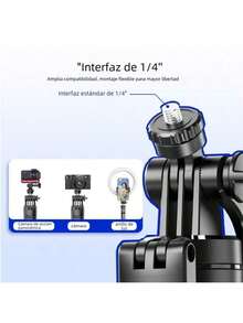 Selfiestick & Tripod Head - Black - View 3