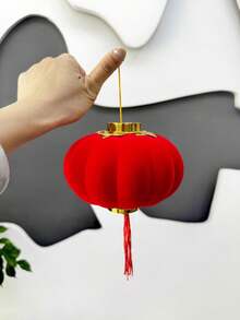 3/4/5厘米迷你红色植绒灯笼 - DIY吉祥挂饰，金色点缀，适用于婚礼、春节庆祝活动、户外装饰、植绒迷你灯笼婚礼装饰、户外悬挂饰品、新年春节装饰、乔迁装饰 - 彩色 - 查看 9