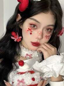 1 miếng dán hình bướm đính đá, 1 miếng dán hình trái tim đính đá, 5 màu: Hồng, Đỏ, Xanh dương, Tím và Trắng, Miếng dán trang trí mặt hình bướm đính đá, Miếng dán mặt hình trái tim và hình tròn, Miếng dán mặt, Miếng dán mặt tự làm, Miếng dán trang điểm dưới mắt, Miếng dán kim cương pha lê, Miếng dán trang điểm - Nhiều màu - Xem 7