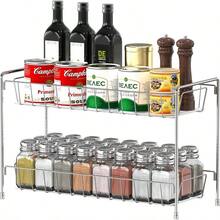 Kitchen Spice TrolleySimpleHouseware 2-Tier Kitchen Counter Organizer Spice Rack ChromeKitchen Spice Trolley - Cromo - Ver 1