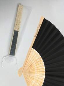 1/5/10/20/40/100件客製化白色摺疊紙扇：DIY竹扇，適用於婚禮禮物、生日、母親節、復活節等 - 完美適合家庭、辦公室和活動派對，個性化禮物，派對小禮品 - 彩色 - 查看 32