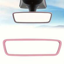 1 Automotive Rearview Mirror Silicone Cover, Car Decor, Fits Most Vehicles, Universal Silicone Mirror Cover - 粉色 - 查看 9