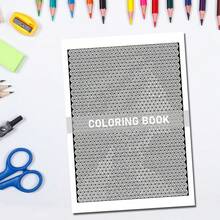 GDTME 24 Pages Mysterious Mosaic Pixel Art Coloring Book For Adults: Double-Sided Printing, Pixel Art Coloring Book To Help You Relax And Improve Focus - Includes Square, Circle And Triangle Patterns, Size: 8.26x11.69 Inches - Mosaic Grid Painting 03 - View 4