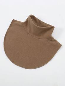 1pc Women Solid Color High Neck Detachable Turtleneck Collar, Fashion Versatile Warm Accessory, Suitable For Casual Wear In Autumn/Winter