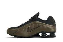 Nike Womens Shox R4 'Off Noir Ironstone' (Women's Sizes) Off Noir/Ironstone/Dark Smoke Grey AR3565-007 - 棕色 - 查看 3
