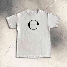 Camiseta Ecco2k 'E' Album: Drain Gang, Sadboys Moda Y2K - Blanco - Ver 2