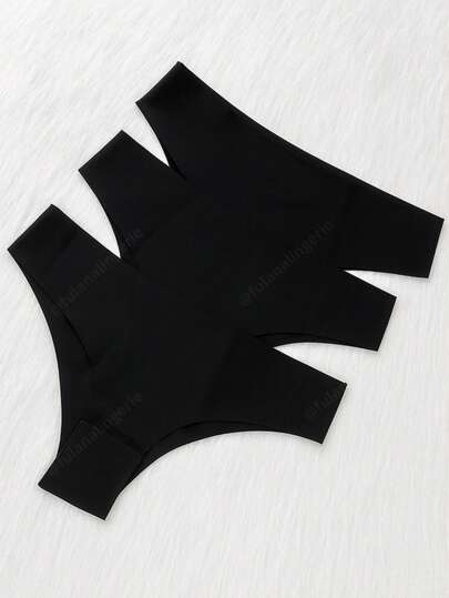 Kit 4 Calcinhas Sem Costura Corte A Laser Cores Neutras Tecido Premium - Tanga Mamut DESC18