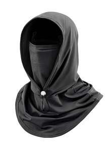 1pc Sunscreen Face Mask, Hat In One, Summer Sun Hat, Women's Full Face Ice Silk Breathable Scarf, Driving And Cycling Face Towel, Neck Protection Hat, Men's Cycling Sun Mask, Hooded Scarf In One, Children's Helmet Inner Liner, All-Round Sun Protection All Inclusive Hat - Multicolor - View 12