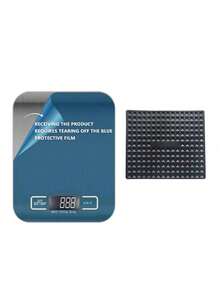 Kitchen Electronic Scale, 10kg Capacity, High-Precision Food Scale, Stainless Steel Weighing Pan, With Tare Function And Multiple Unit Conversions, Suitable For Cooking And Baking. The Scale Surface Has A Blue Protective Film, Which Must Be Removed Before Use. Battery Powered (Batteries Not Included). - Multicolor - View 18