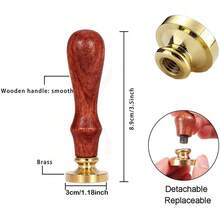 客製化 30mm 蠟封印章套組，適用於婚禮邀請函，個性化首字母蠟封印章禮品，客製化配件，給賓客的婚禮禮物 - 多色 - 查看 11