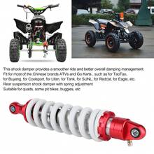 330mm Universal Rear Shock Damper Adjustable Damping for Pit Quad Dirt Bike ATV - Rojo - Ver 3