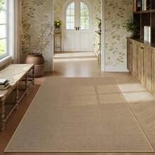 Lahome - Alfombra de granja para sala de estar alfombra grande de área neutra de 5 x 8 pulgadas para recámara comedor beige antideslizante resistente a las manchas para entrada de oficina - 5x8 pies - Ver 7