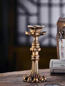 1 件现代黑色雕塑烛台 - 不规则树脂烛台，适用于家居装饰、餐桌摆件、浪漫晚餐、毕业礼物、宿舍装饰或节日装饰 - 彩色 - 查看 14