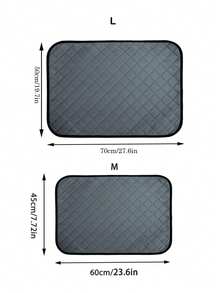 1pc Hamster Accessories,Machine Washable Urine Absorbent Pad,: Perfect For Rabbits,Guinea Pig,Small Dog Beds,Cat Bed& Other Small Pets! - Grey - View 12