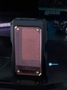 1pc 20-Slot Black Cigarette Case With Sliding Cover - Durable Medium Plastic Design, Versatile - Perfect Birthday Or Business Gift For Men, Men's Present | Modern Cigarette Holder | Visible Content Design