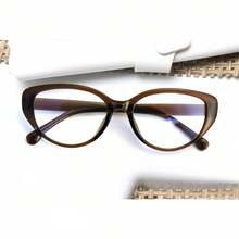 1 Pair Of Light Cool Brown Glasses For Women – Boasting An Oval Frame With A Mild Retro Flair - Màu trà lạnh - Xem 6