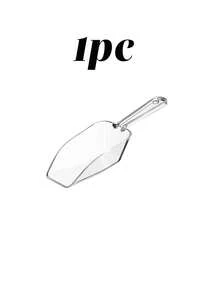 1/2/3pcs Transparent Plastic Ice Scoop, Multi-Function Refrigerator Ice Tray Scoop, Multi-Purpose Kitchen Scoop, Ice Scoop Bath Scoop, Food Candy Sugar Scoop, Frosted Transparent Ice Scoop, Milk Tea Shop Kitchen Grain Ice Scoop - Multicolor - View 16