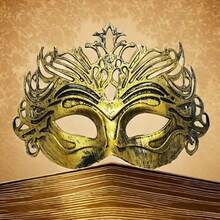 1 Set Of 20pcs Unisex Masquerade Masks, Venetian Masks, Roman Retro Masks, Suitable For Christmas, Carnival, Birthday, Banquet, Festival Party Costumes - Multicolor - View 4