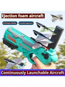 5pcs/Set 2026 New Catapult Airplane Toy - Outdoor Foam Plane Model, Long Distance Launching Toy, Boys Girls Birthday Party Reward Gift, Outdoor Activity Fun Game Set - Children's Day Gift - Multicolor - View 4