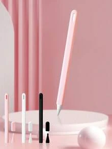 Apple Pencil Gen 2 Cartoon Dual Cap Stylus Case, Protective Cover Sleeve Anti-Fall, Waterproof, Dirt-Resistant, Touchscreen Pen Holder