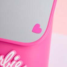 Miniso 芭比系列多功能收纳梳妆镜高清成像镜+多层收纳空间圆角设计宿舍桌面美妆收纳（1个） - 彩色 - 查看 7